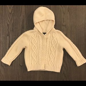 Baby Gap Hooded Button Up Sweater